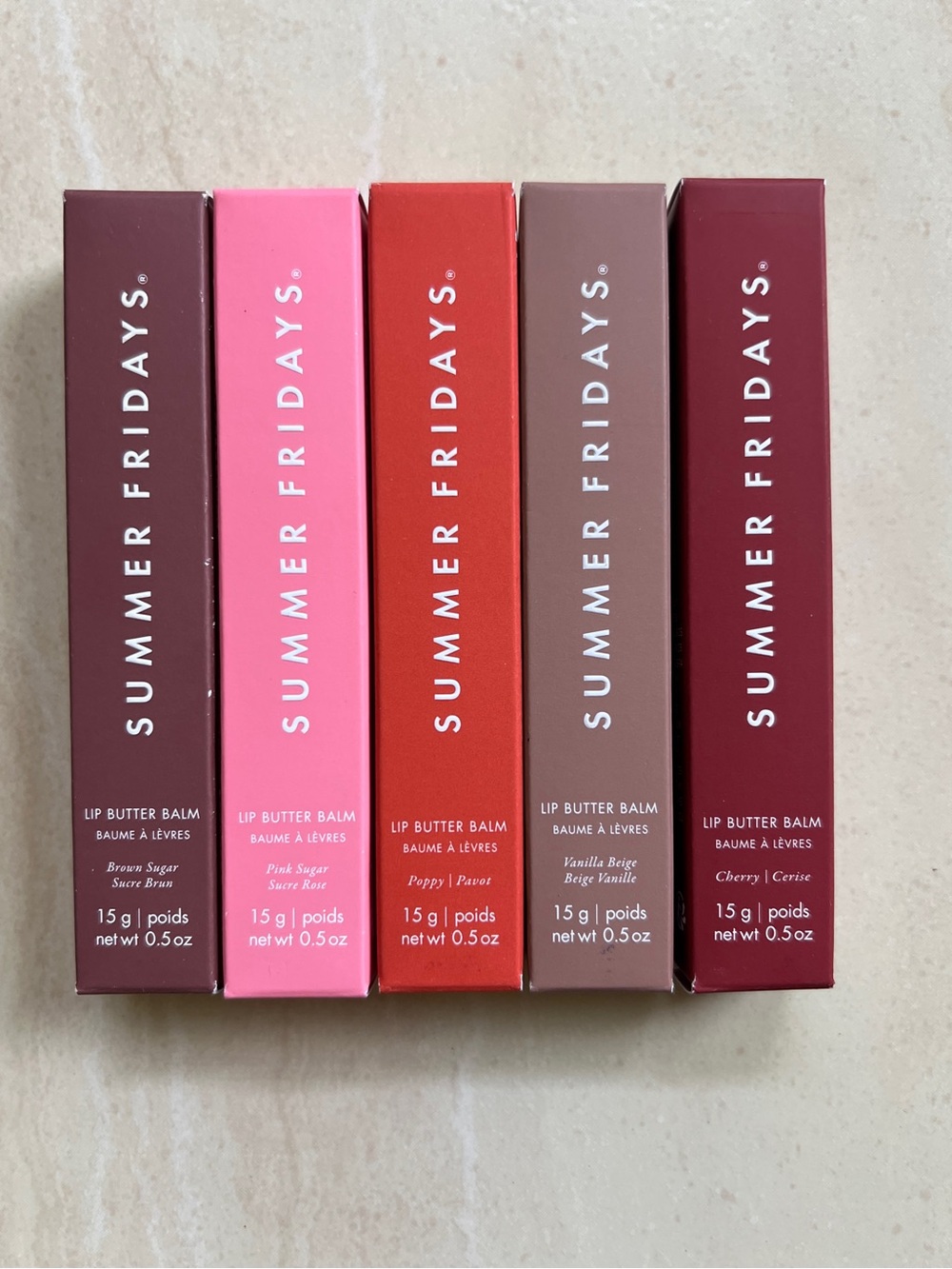 Bundle of 5 Summer Fridays Lip Balm